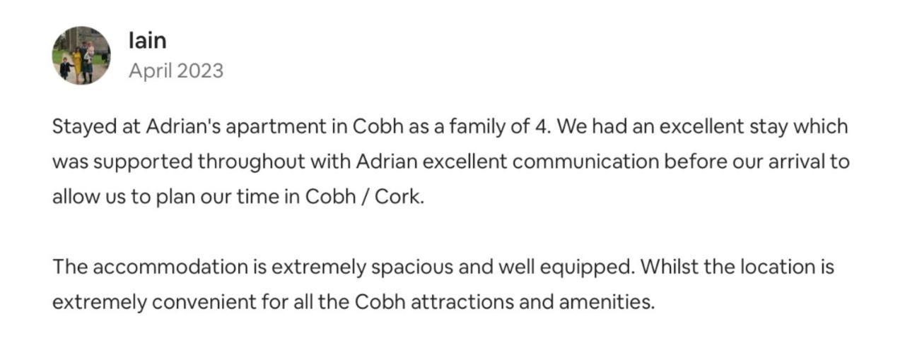 A Stylish 2 Bed Apartment In Cobh Town - Lux Stay Екстериор снимка